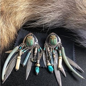 Tabra Scarab Earrings